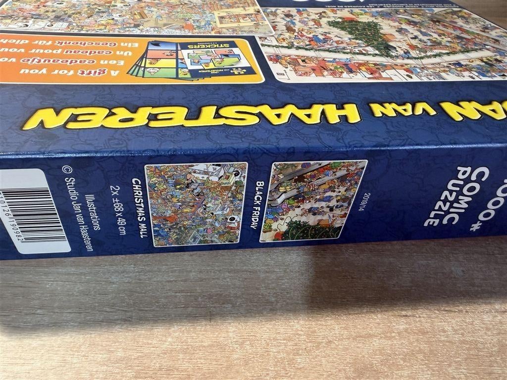 Jan van Haasteren - christmass mall - black Friday - 2in1 -, Hobby en Vrije tijd, Denksport en Puzzels, Ophalen of Verzenden, 500 t/m 1500 stukjes