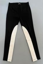 Broek / Legging met PU leer offwhite inzetstukken maat S/M, Ophalen of Verzenden, Zo goed als nieuw, Wit, Legging