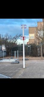 Basketbalpaal met dubbele basket, Ophalen, Gebruikt, Ring, Bord of Paal