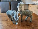 Twee Leuke Rieten/Stro "Winter" Hertjes, Ophalen of Verzenden, Zo goed als nieuw, Dier