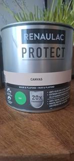 Nieuw blik Renaulac Protect muurverf 2,5L - Canvas, Doe-het-zelf en Verbouw, Verf, Beits en Lak, Ophalen, Overige kleuren, Nieuw