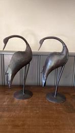 2 metalen vogeldecoraties, Ophalen of Verzenden, Zo goed als nieuw