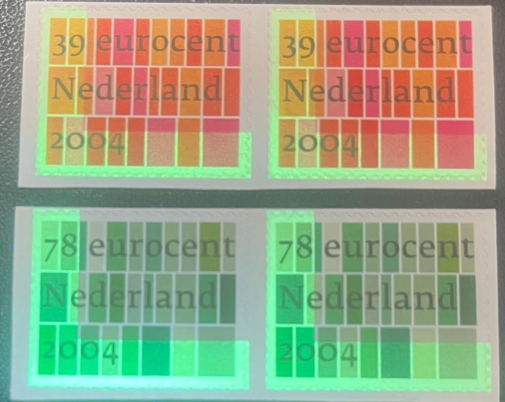 NVPH 2250b en 2251b, L-fosfor uit mailer, Postzegels en Munten, Postzegels | Nederland, Verzenden, Na 1940, Postfris