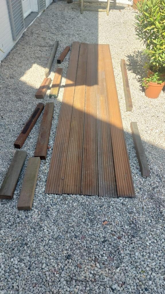 bankirai vlonderplanken, Ophalen, Gebruikt, Planken, Hardhout