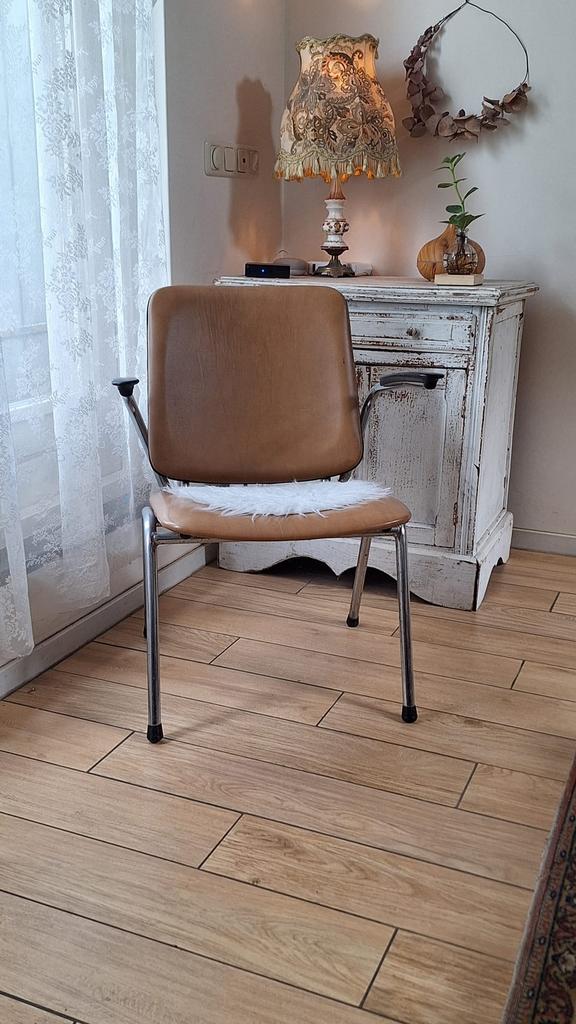 €25 VINTAGE  BUISFRAME FAUTEUIL, Huis en Inrichting, Fauteuils, Ophalen, Gebruikt, 75 tot 100 cm, 50 tot 75 cm