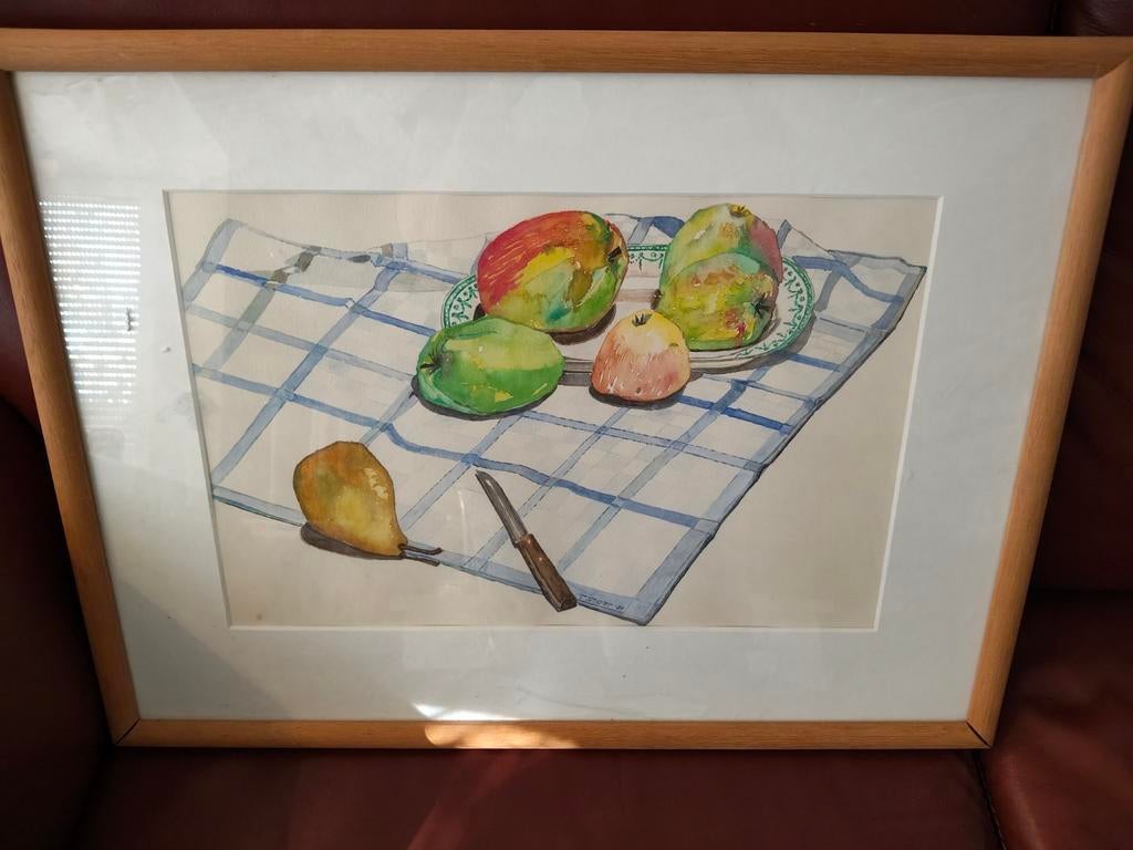 Aquarel schilderij, Ophalen