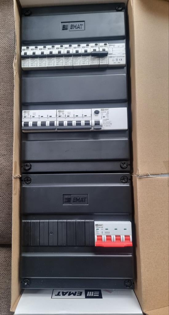 EMAT 3-fase uitgebreide groepenkast *NIEUW*, Doe-het-zelf en Verbouw, Elektra en Kabels, Ophalen of Verzenden, Nieuw, Overige typen
