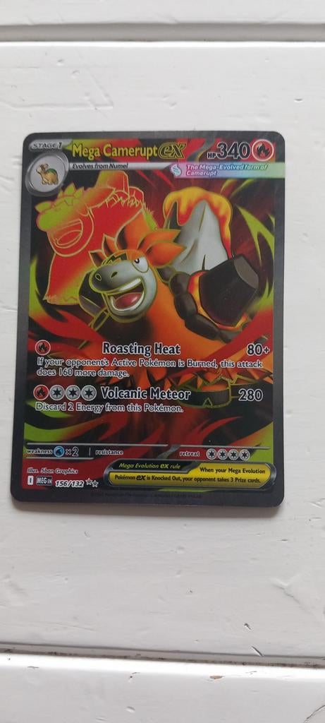 Pokemon, Mega Camerupt, Ophalen of Verzenden, Zo goed als nieuw, Losse kaart
