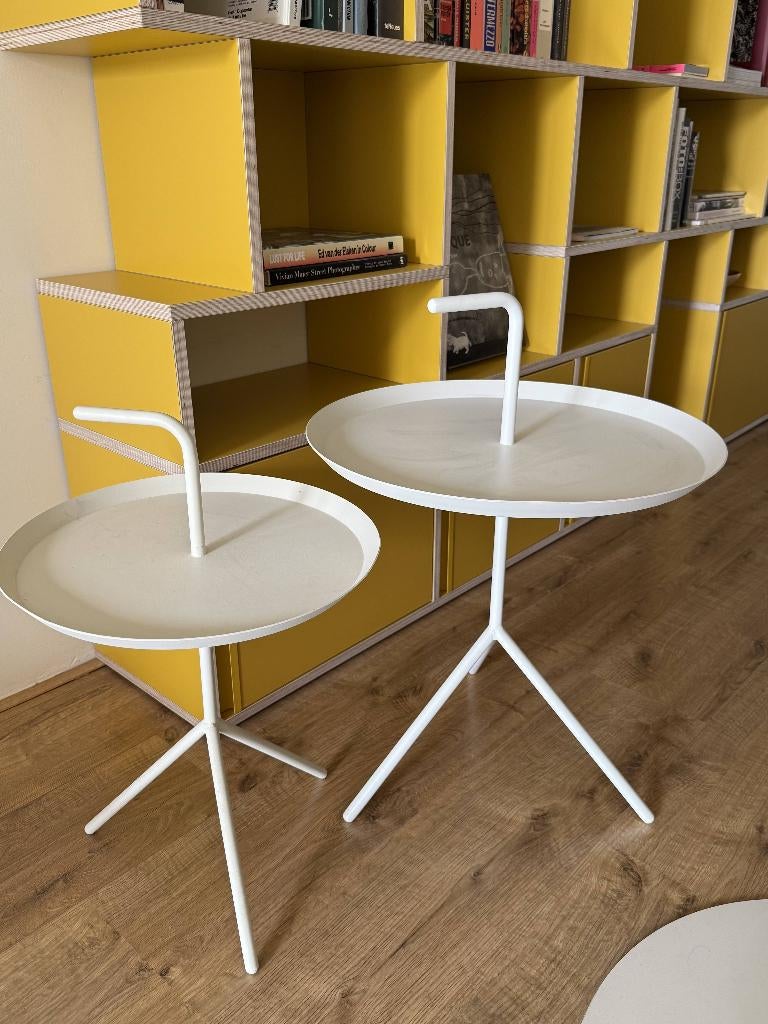HAY DLM bijzettafels, Huis en Inrichting, Minder dan 55 cm, Metaal of Aluminium, Rond, Scandinavische design