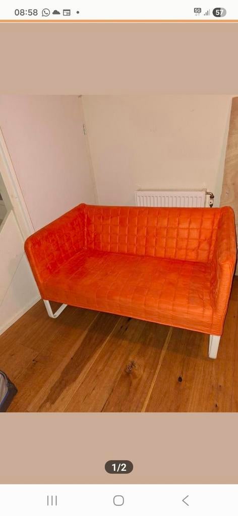 Bank bankje ikea 2 stuks, Ophalen of Verzenden, 75 tot 100 cm, Tweepersoons, Minder dan 150 cm