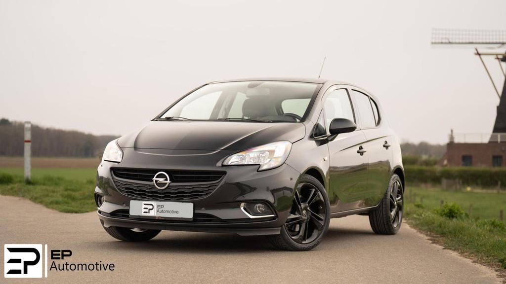 Opel Corsa 1.4 Turbo|AppleCarPlay|Cruise|Climate|Parkeersens, Voorwielaandrijving, Gebruikt, Zwart, 4 cilinders