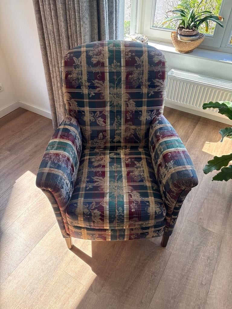 Fauteuil, Ophalen of Verzenden, Gebruikt, Stof, 75 tot 100 cm