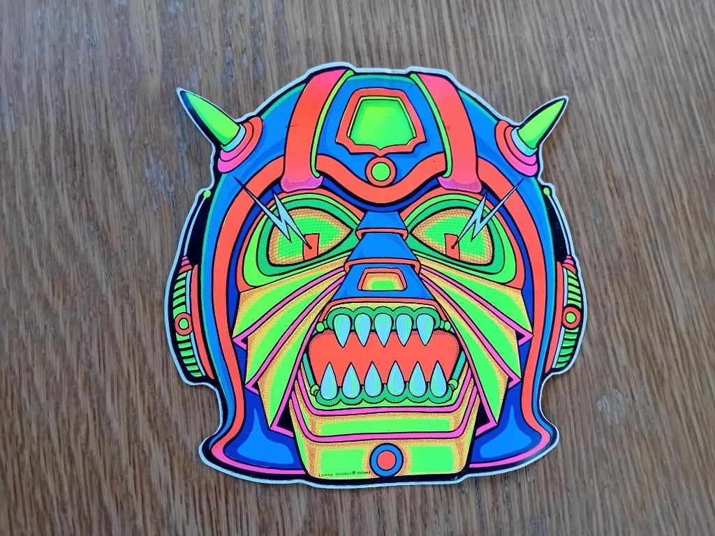 Masker sticker fluoriserend 16x16cm, Ophalen of Verzenden, Nieuw, Bedrijf of Vereniging