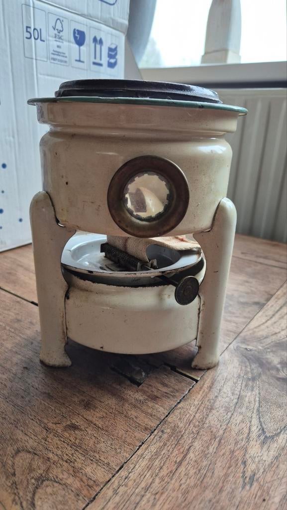Vintage Petroleum Kooktoestel - Emaille, Ophalen of Verzenden