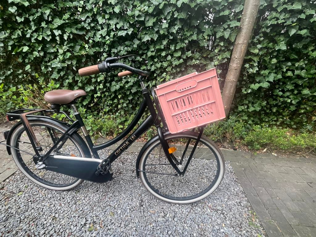 Cortina U4 fiets 26 inch mat zwart, Fietsen en Brommers, Minder dan 47 cm, Ophalen, Gebruikt, Versnellingen