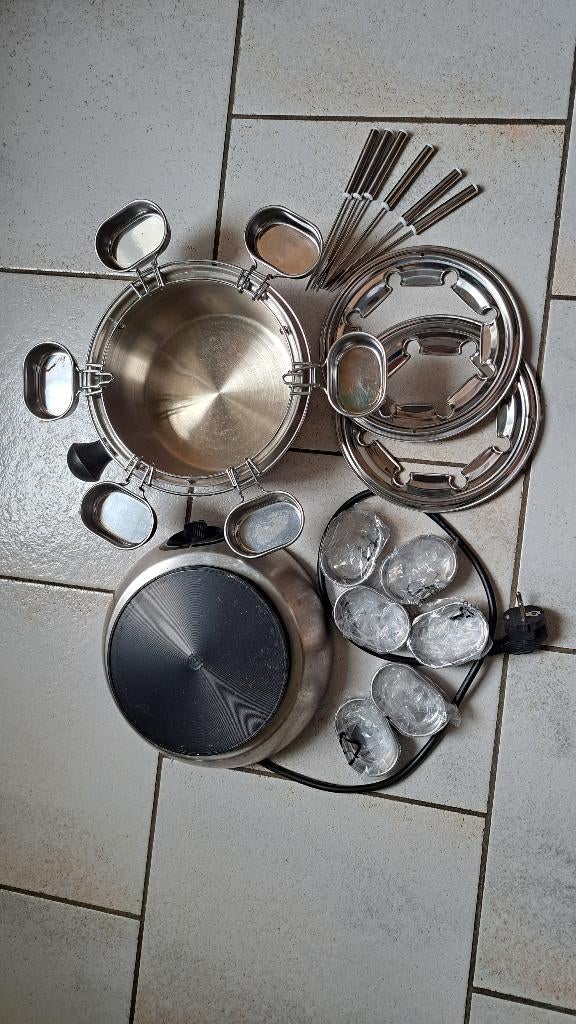 Fonduestel Tristar met schaaltjes, Ophalen of Verzenden, Zo goed als nieuw, Elektrisch, Fondueset
