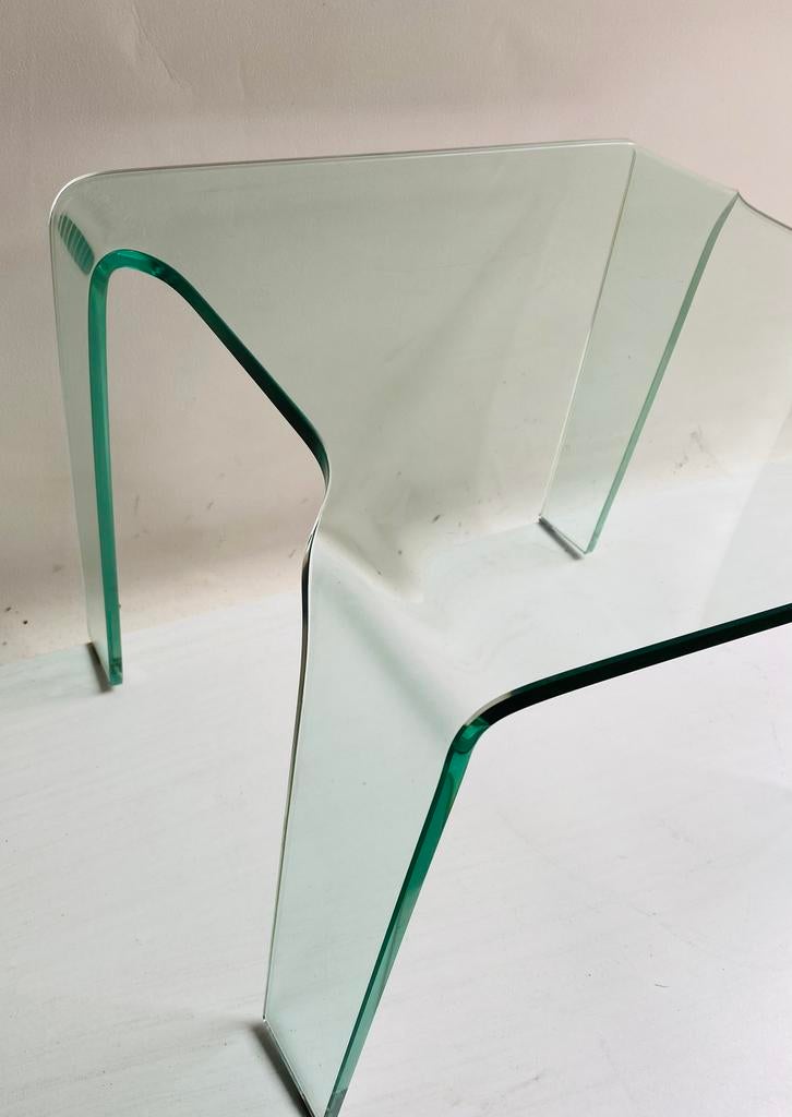 Fiam glazen bijzettafel design A. Cortesi, Ophalen, Huis en Inrichting