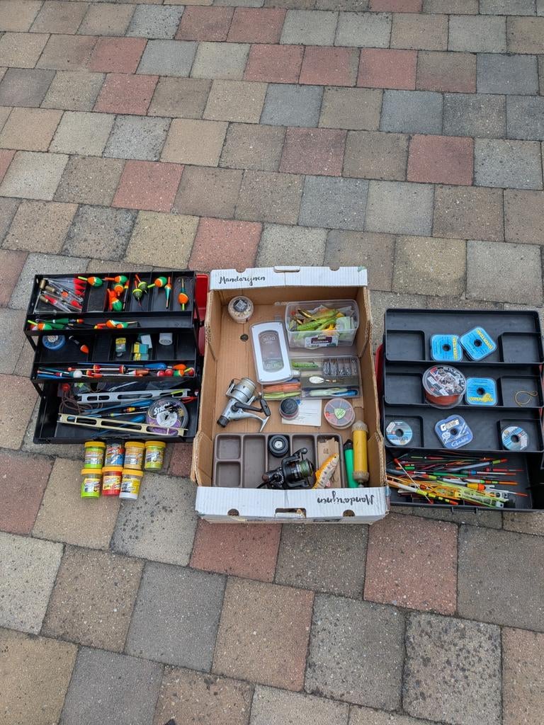 Diverse Hengelsport spullen oa voor forel vissen in 1 koop, Ophalen of Verzenden, Gebruikt, Overige typen