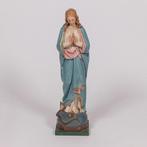 Maria beeld 19e eeuw gips, Antiek en Kunst, Ophalen of Verzenden