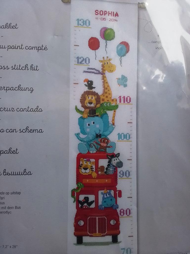 Vervaco Borduurpakket 'Groeimeter ', Ophalen of Verzenden, Nieuw, Borduurpakket