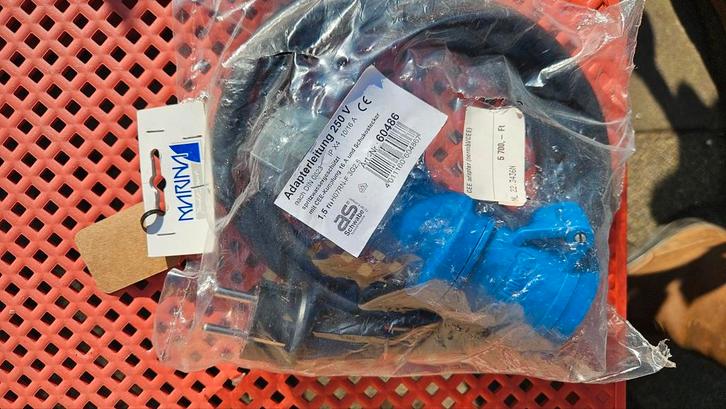 230V CEE Adapterkabel 1.5m voor boot/caravan, Caravans en Kamperen, Caravan accessoires, Ophalen of Verzenden
