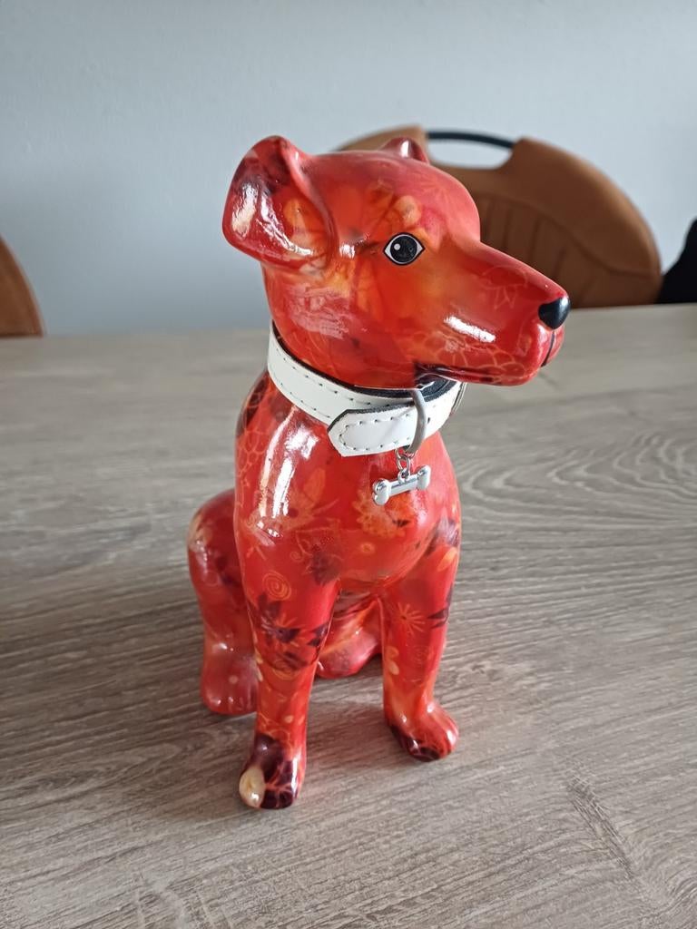 Spaarpot Pomme pidou hond Mylo, Ophalen of Verzenden, Zo goed als nieuw, Steen, Aardewerk of Keramiek, Dier