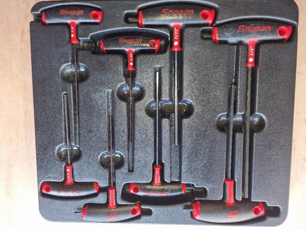1 Sets Snap On imbussleutels engels en metrisch., Ophalen of Verzenden, Zo goed als nieuw