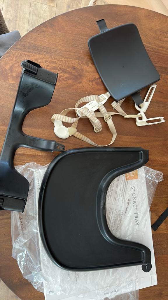 Stokke tripp trapp zitverkleiner, blad en riempje, Ophalen, Gebruikt, Meegroeistoel, Gordel(s)