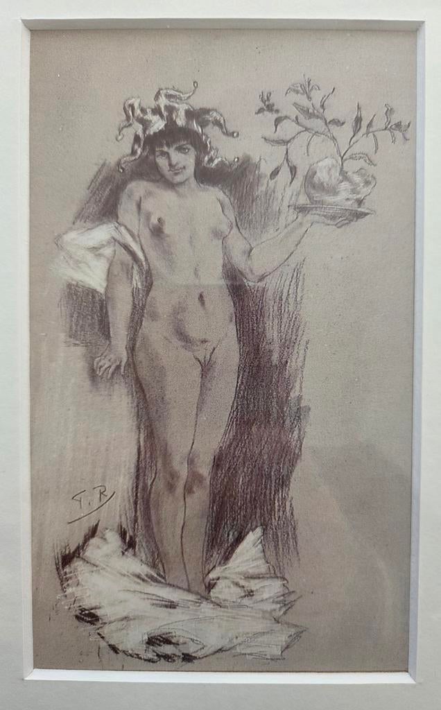 Felicien Rops. Naakt. Prent., Ophalen of Verzenden