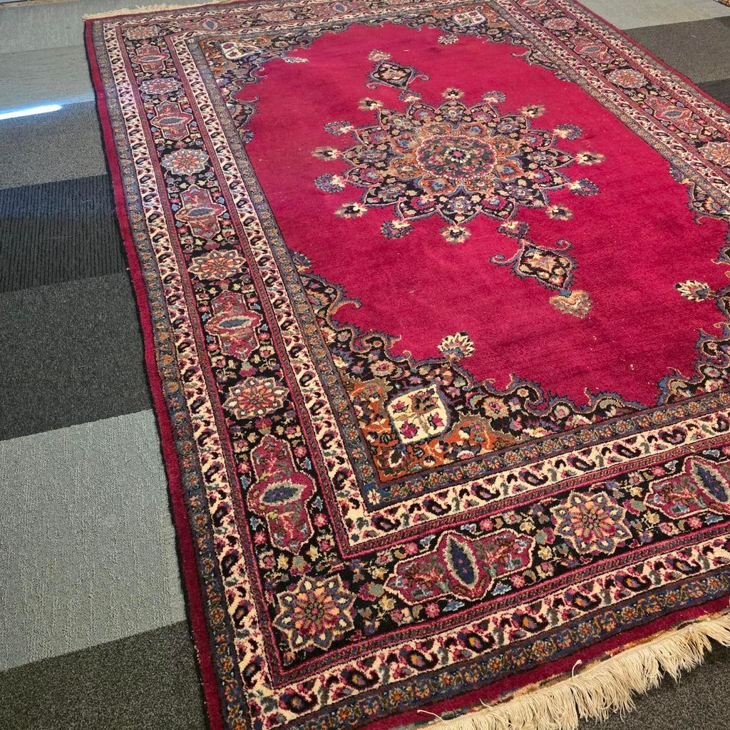 Perzisch tapijt 310x210 wollen vloerkleed uit iran, Crème, Gebruikt, Groot Perzisch tapijt wollen vloerkleed handgeknoopt, 200 cm of meer