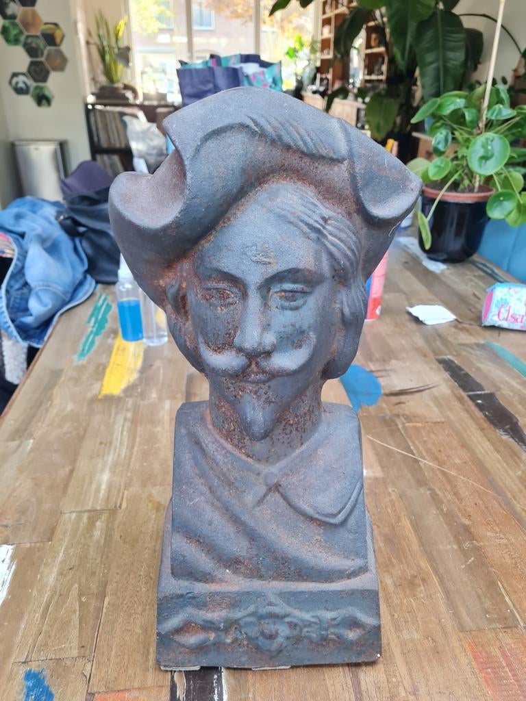 Vintage Boekensteun 'Haardbok' - Decoratieve Buste, Ophalen