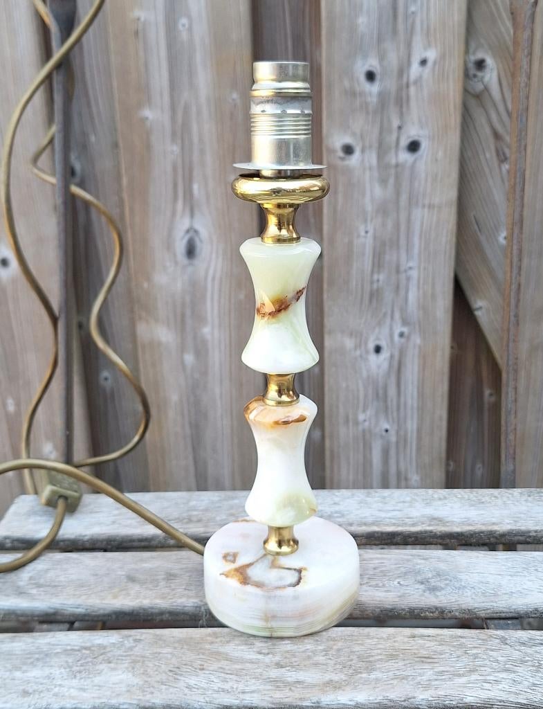 Prachtig onyx tafel lampje., Ophalen of Verzenden