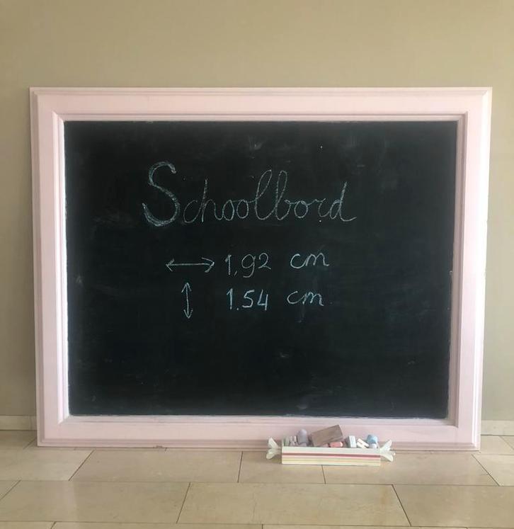 Groot schoolbord / krijtbord., Diversen, Schoolborden, Gebruikt, Krijtbord, Ophalen