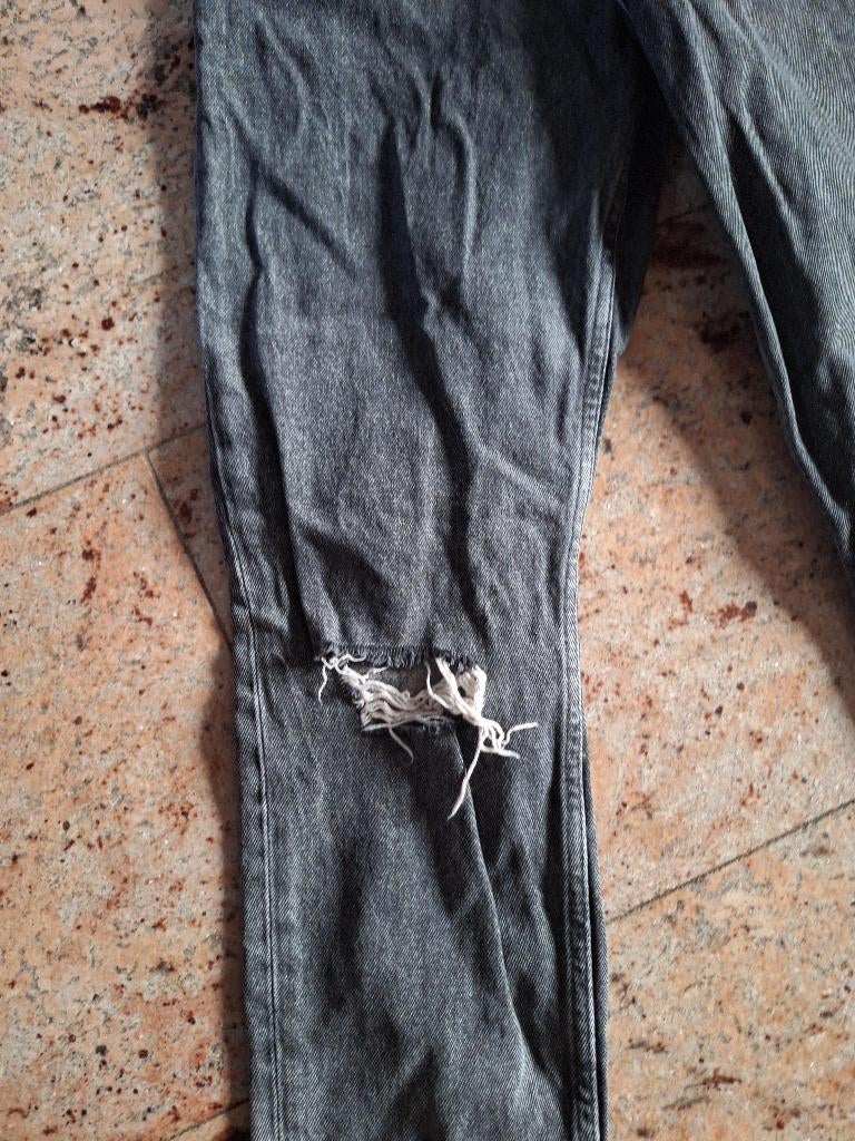 Calvin Klein used look jeans mt 12 XS, Verzenden, W27 (confectie 34) of kleiner, Grijs, Calvin Klein