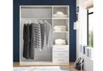 Handige kledingkast met 3 of 2 deuren en lades. Wit, Met deur(en), Verzenden, 150 tot 200 cm, Nieuw