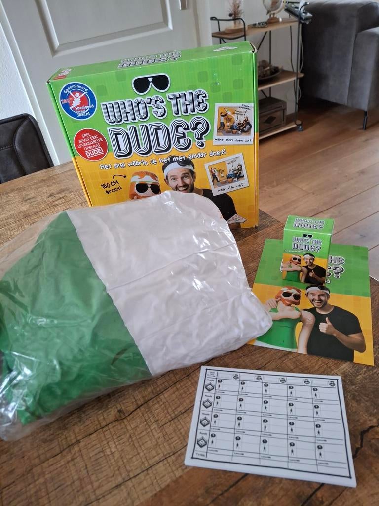 Who the dude party spel, Hobby en Vrije tijd, Gezelschapsspellen | Bordspellen, Ophalen of Verzenden