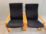 Twee heerlijk relax fauteuils met hocker, Huis en Inrichting, Fauteuils, Ophalen, Gebruikt, 75 tot 100 cm, 50 tot 75 cm
