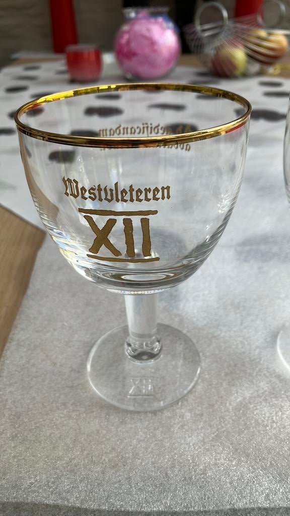 Westvleteren trapist bier glazen 150 ml, Ophalen of Verzenden, Zo goed als nieuw, Glas of Glazen, Overige merken