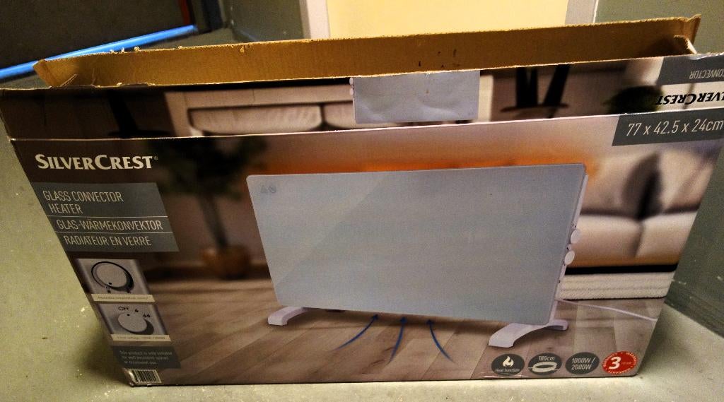 Glaspaneel Heater/Convector Kachel, Ophalen, 30 tot 80 cm, 60 tot 150 cm, Kachel