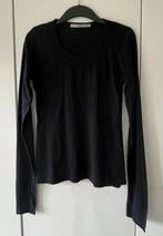 Mooie brede rand aan gitzwart T-shirt Cora Kemperman, maat L, Zwart, Maat 42/44 (L), Ophalen of Verzenden, Zo goed als nieuw
