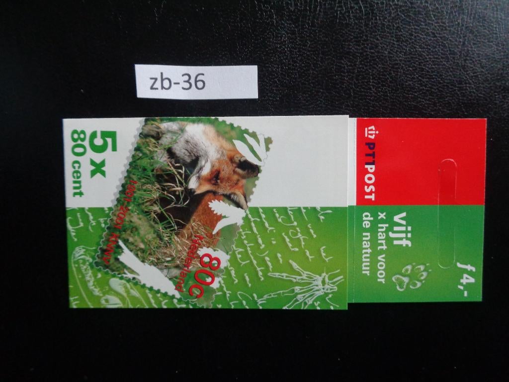 nl - postzegel boekje voor de natuur / postfris 2001 (zb-36), Postzegels en Munten, Postzegels | Nederland, Ophalen of Verzenden