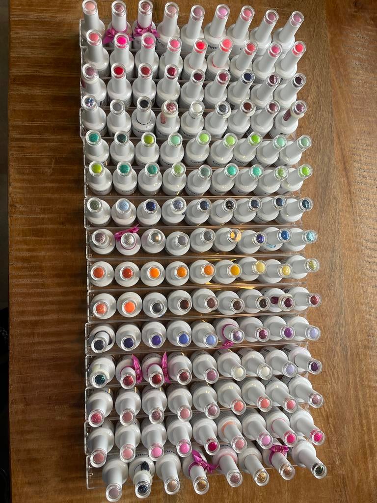 Lakkie Gellak kleuren - Nieuw en gebruikt, minimaal 70% vol, Gebruikt, Overige kleuren, Ophalen of Verzenden, Handen en Nagels