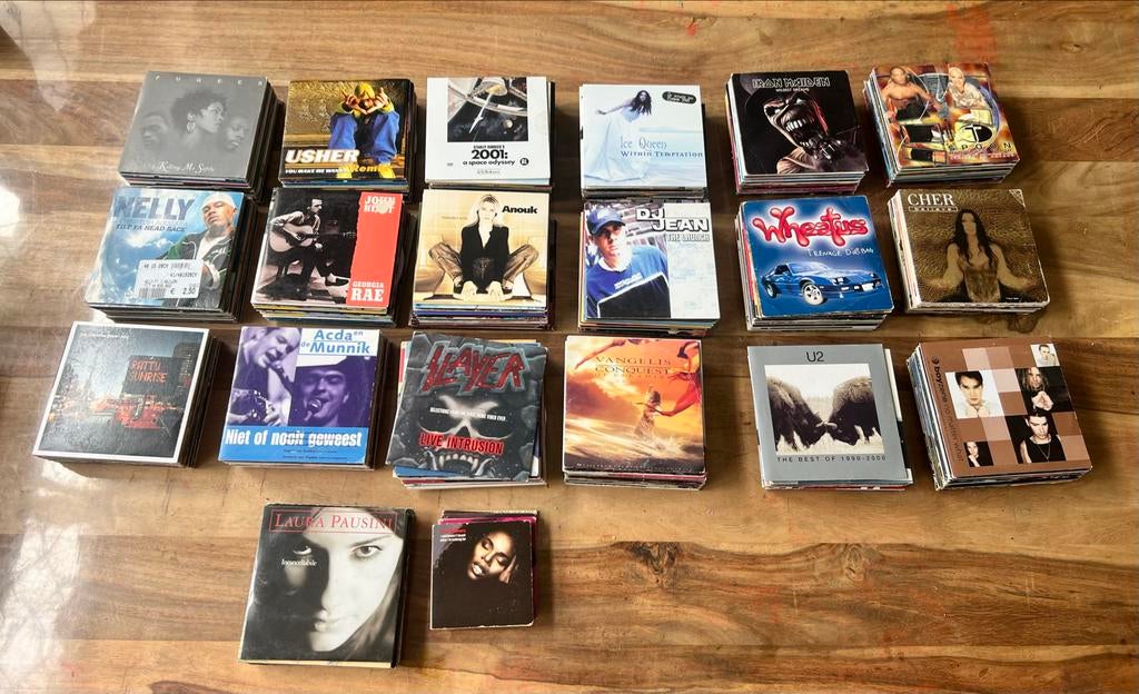 Grote verzameling cd singles (360+) in originele sleeves, Cd's en Dvd's, Cd Singles, Gebruikt, Pop, 6 singles of meer, Ophalen of Verzenden