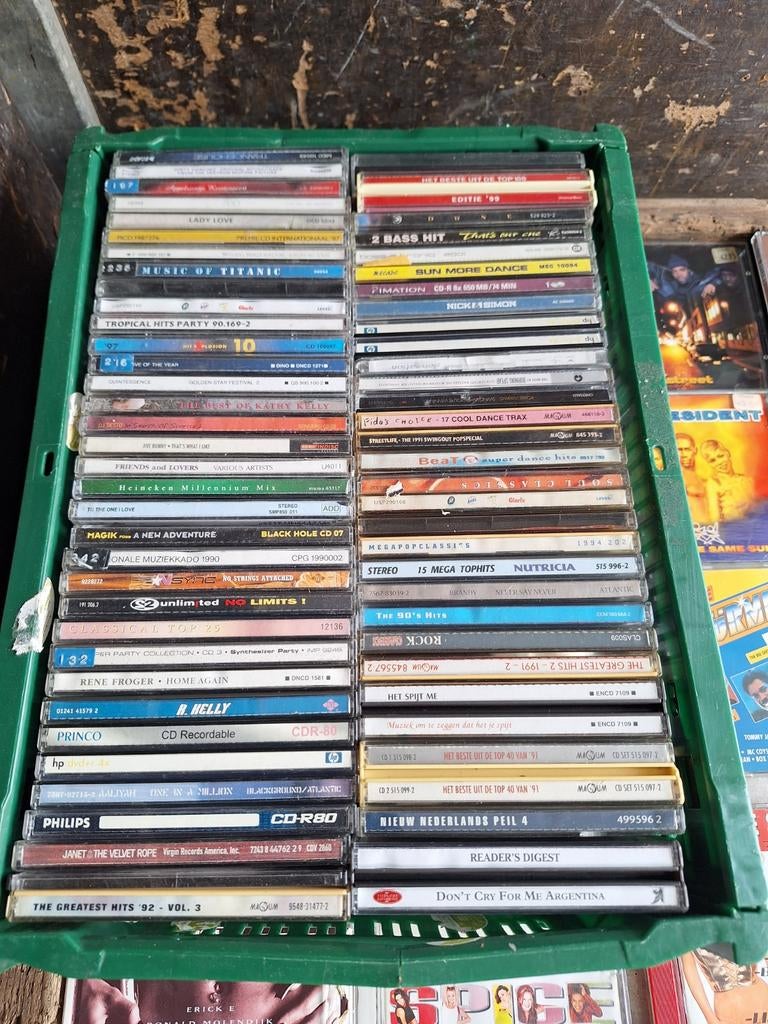 Partij cd's, Ophalen, Gebruikt