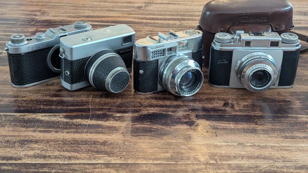 Voigtlander Ultron Werra Tessar Super Frankarette Xenar, Ophalen, 1960 tot 1980, Fototoestel