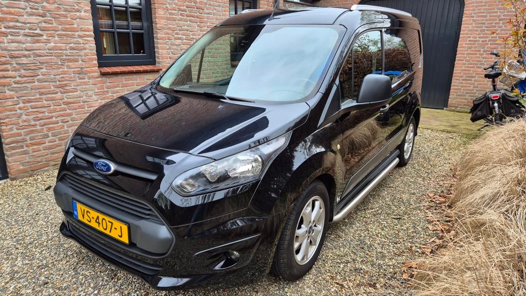 Ford Transit Connect L1 1.6 Tdci 85KW 3-Zits, Stof, Zwart, 4 cilinders, Zwart