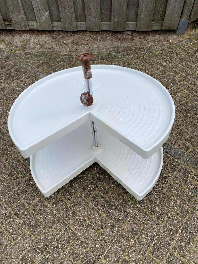 Ninka carrousel/ draaiplateau voor keukenkast, Ophalen, Gebruikt, Wit, 50 tot 100 cm
