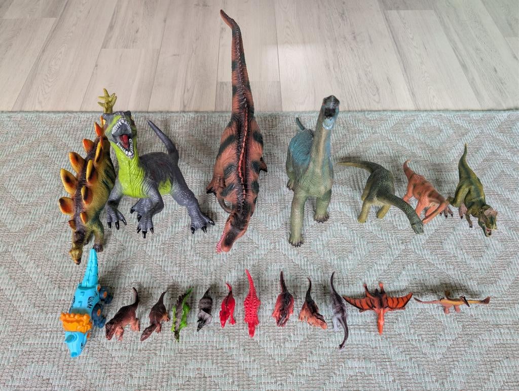 Set diverse Dino's, Kinderen en Baby's, Speelgoed | Actiefiguren, Ophalen of Verzenden, Zo goed als nieuw