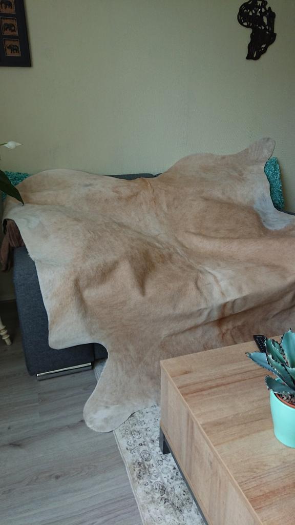 Koeie vel beige, Huis en Inrichting, Woonaccessoires | Paraplubakken, Ophalen of Verzenden, Nieuw, Overige materialen