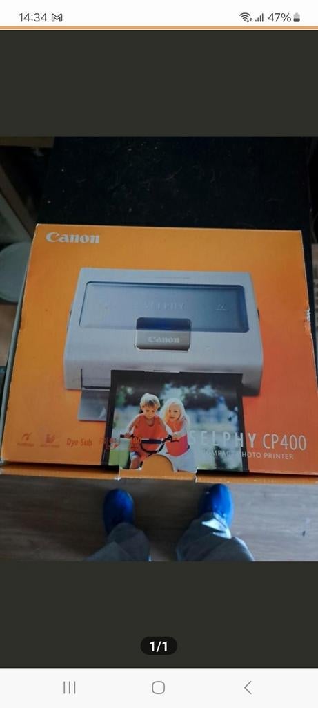 Canon Selphy CP400 Compacte Fotoprinter, Computers en Software, Printers, Nieuw, Fotoprinter, Overige technieken, Kleur printen